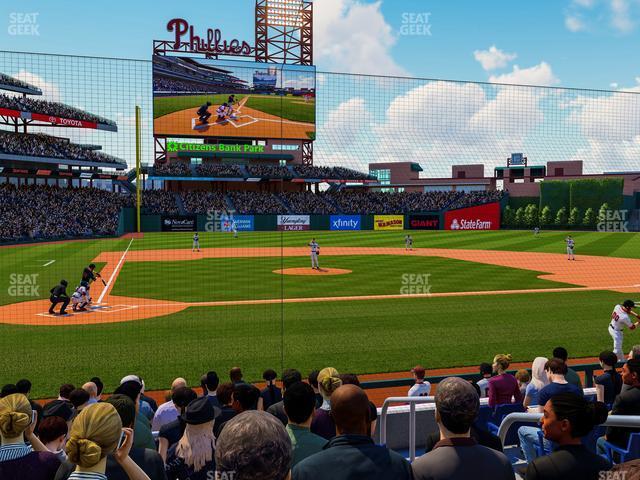 Seating view for Citizens Bank Park Section Dugout G