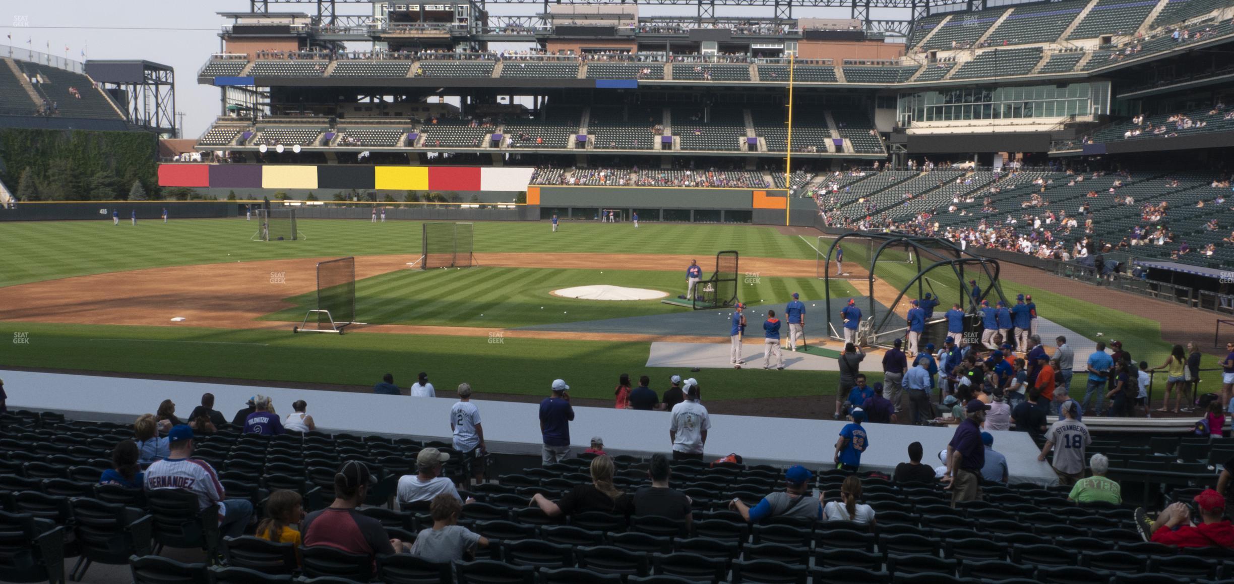 Seating view for Coors Field Section 136