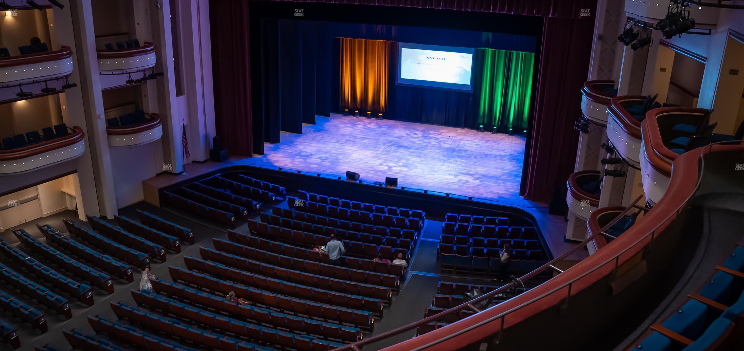 Seating view for Belk Theater at Blumenthal Performing Arts Center Section Mezzanine Right