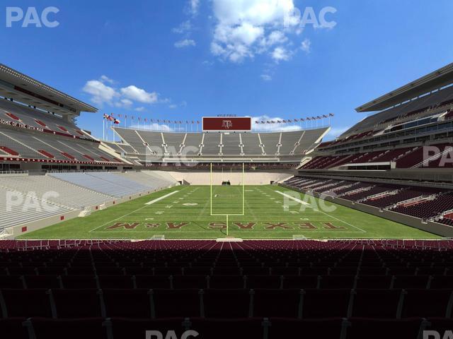 Seating view for Kyle Field Section 117