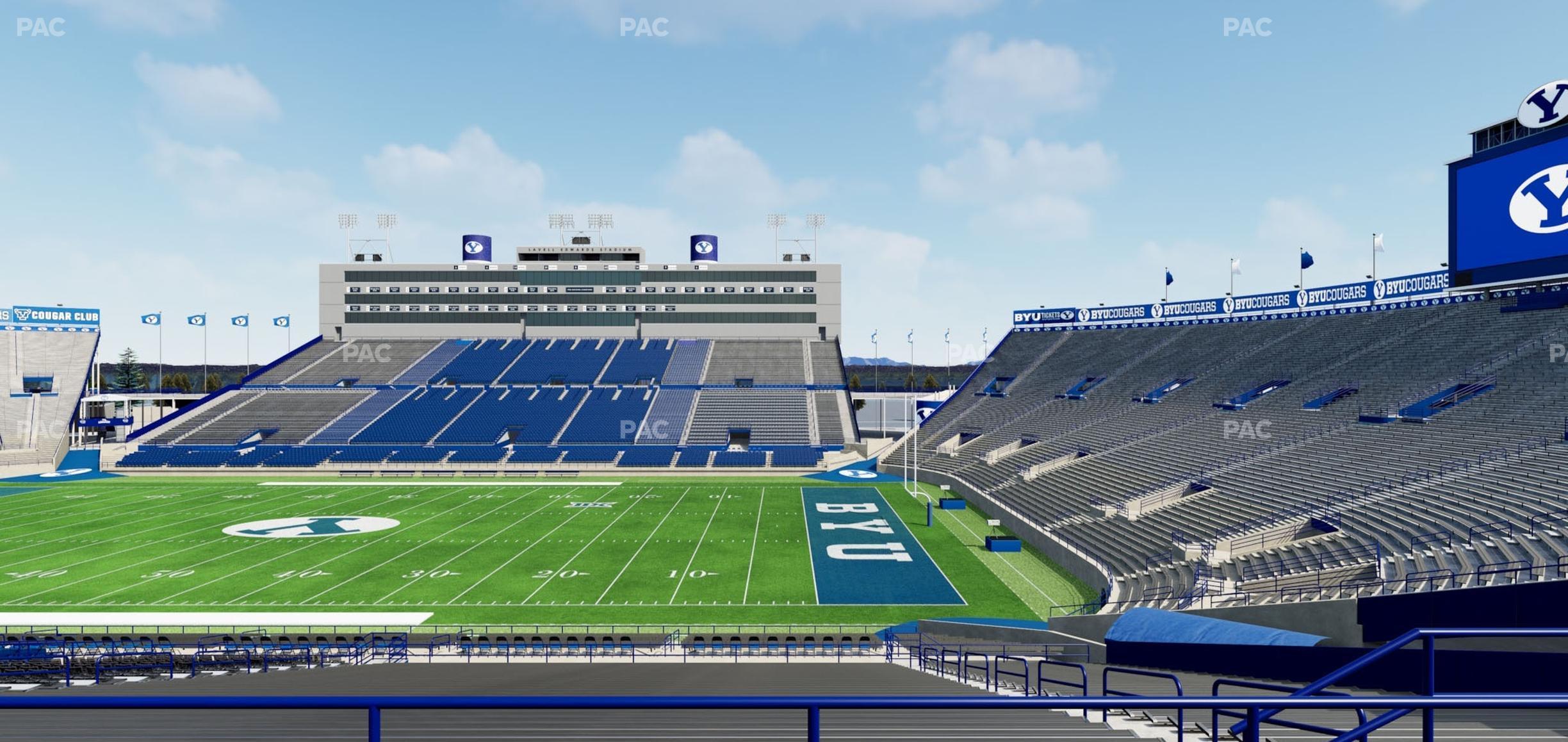 Seating view for LaVell Edwards Stadium Section 132