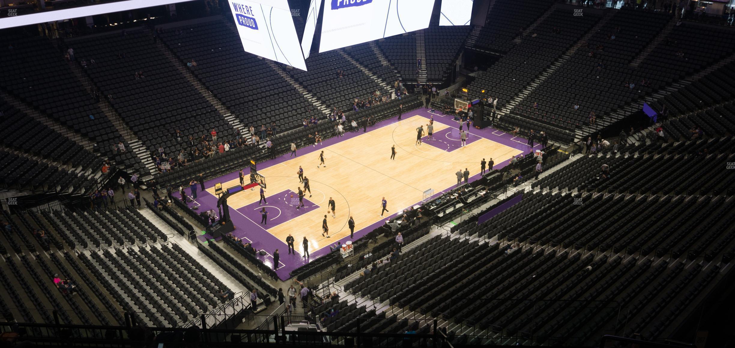 Seating view for Golden 1 Center Section 208