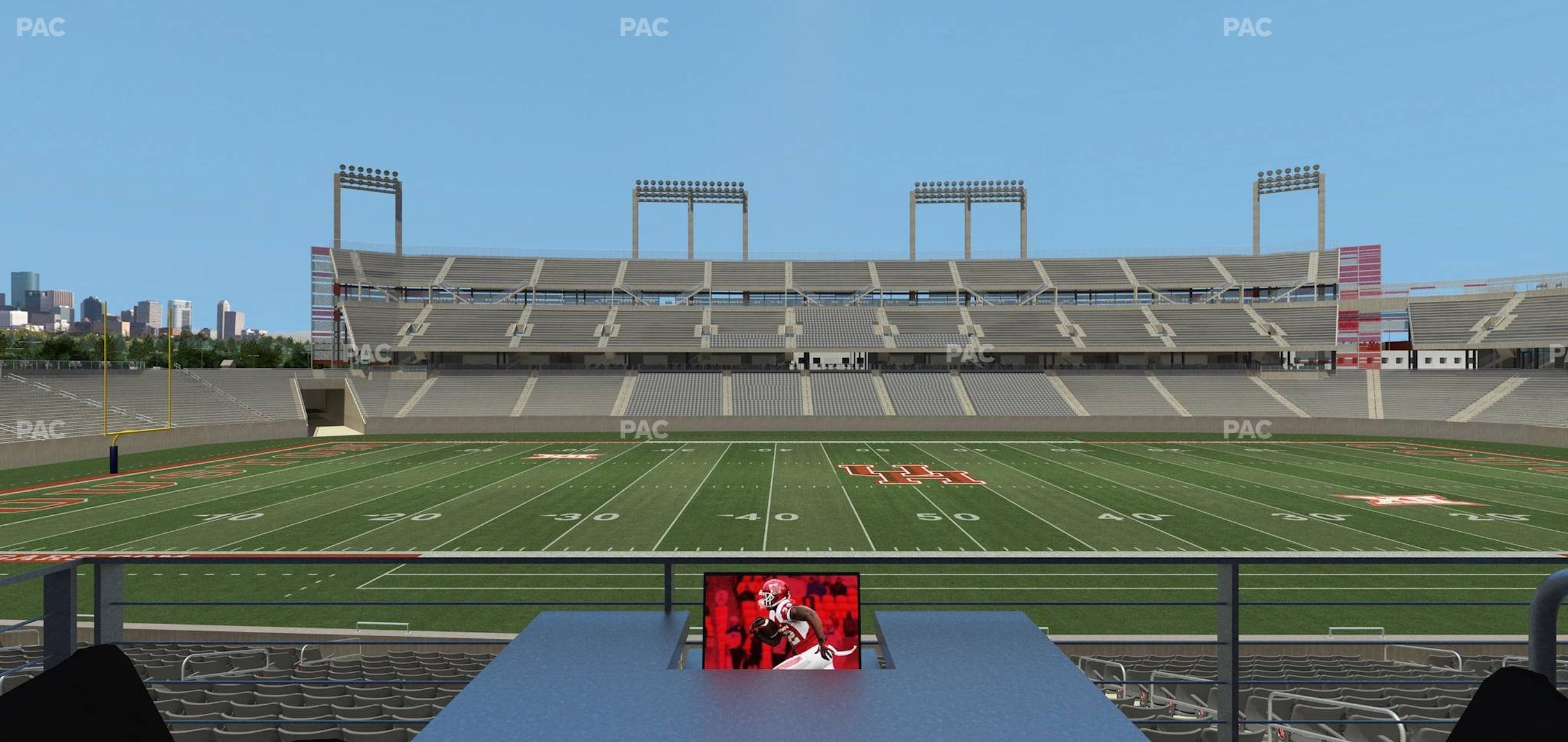 Seating view for TDECU Stadium Section Loge Box 16