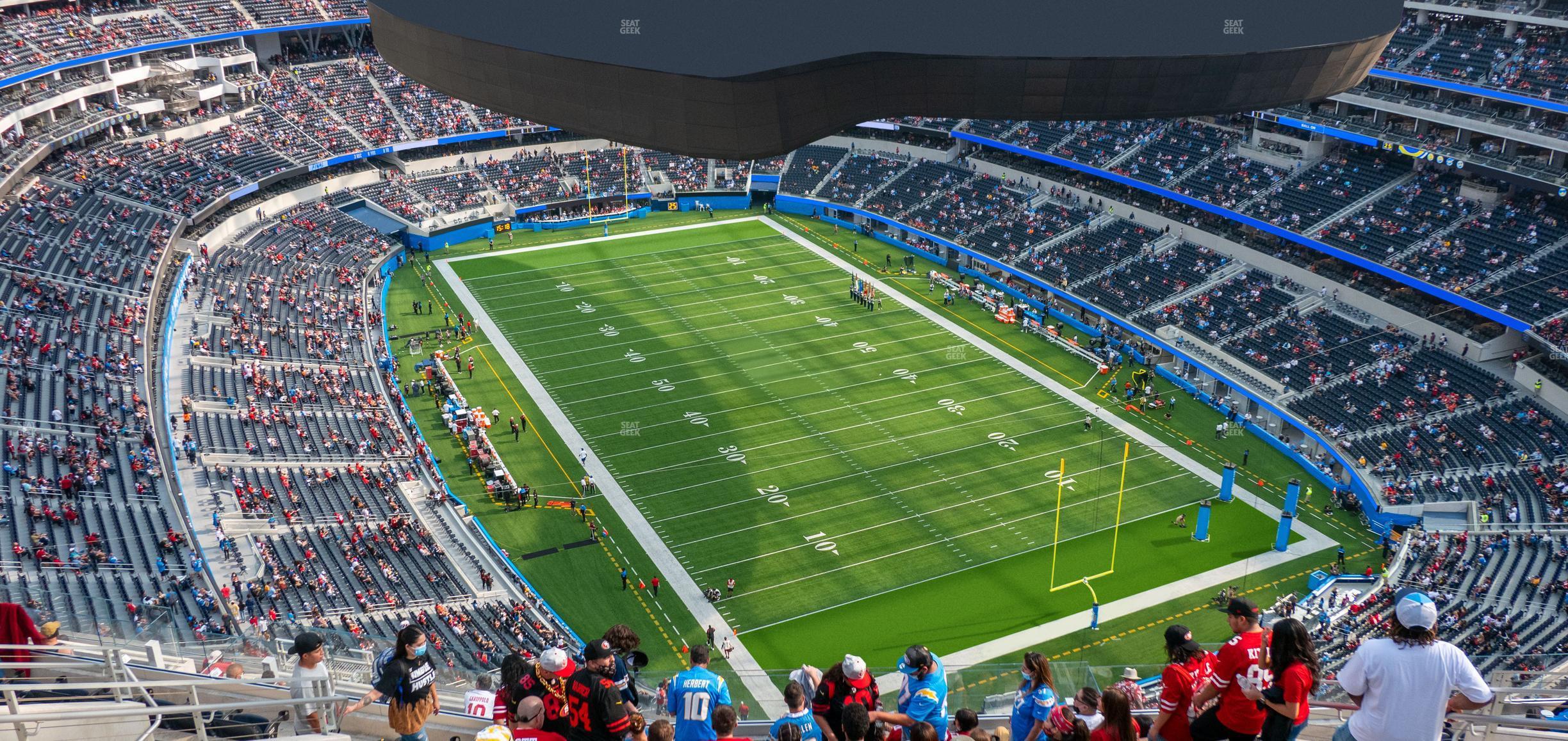 Seating view for SoFi Stadium Section 551