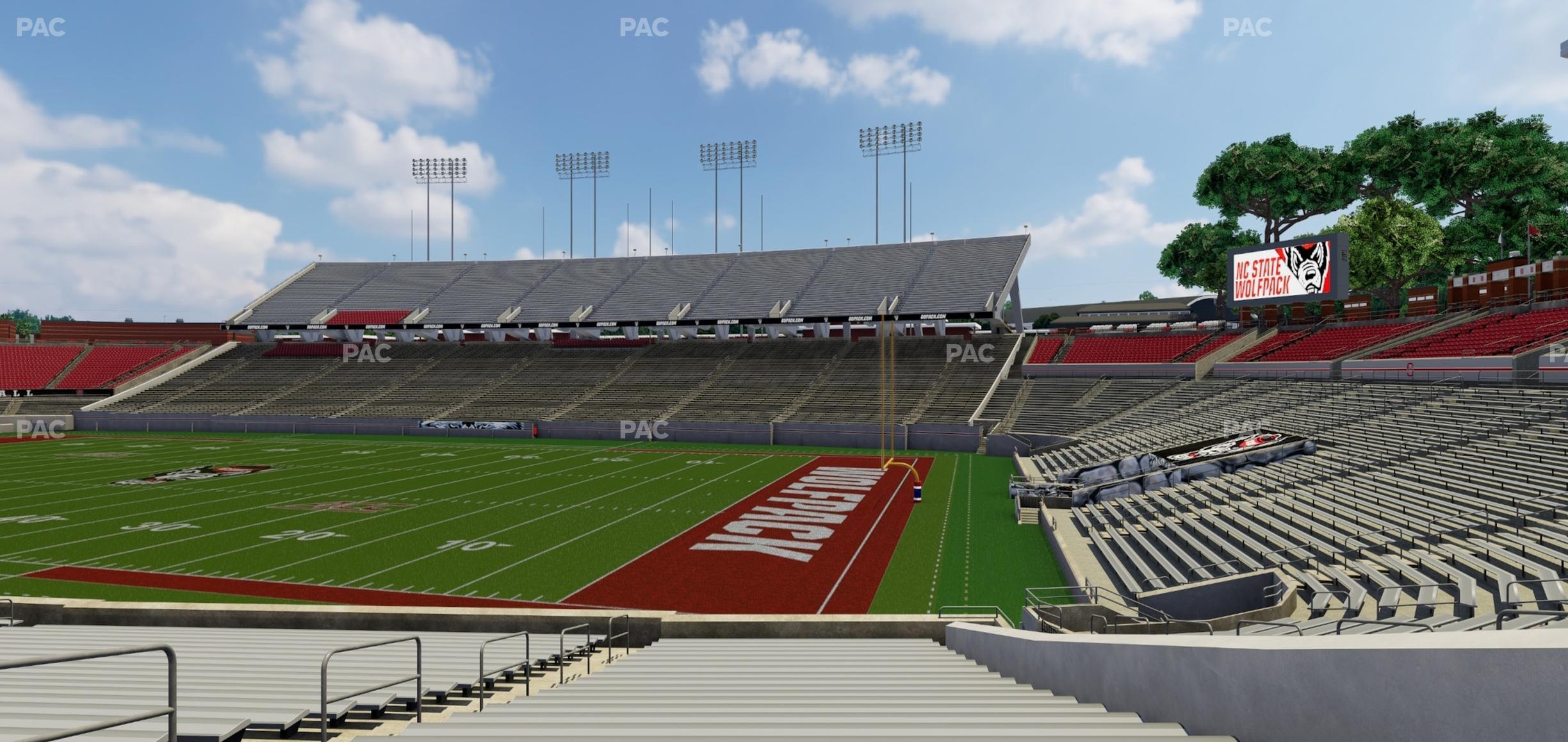 Seating view for Carter-Finley Stadium Section 17