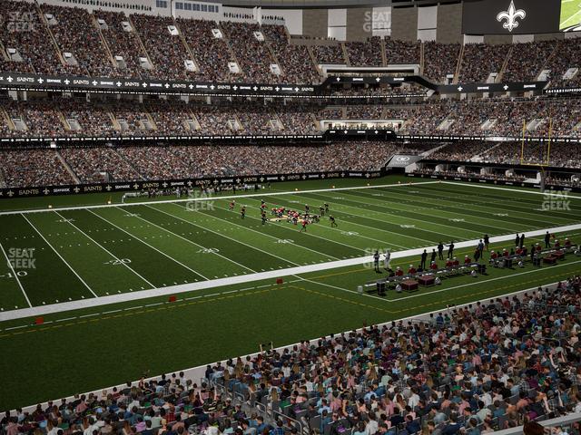 Seating view for Caesars Superdome Section 229