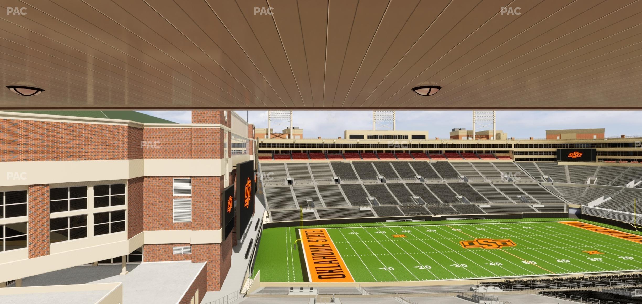 Seating view for Boone Pickens Stadium Section Club 564