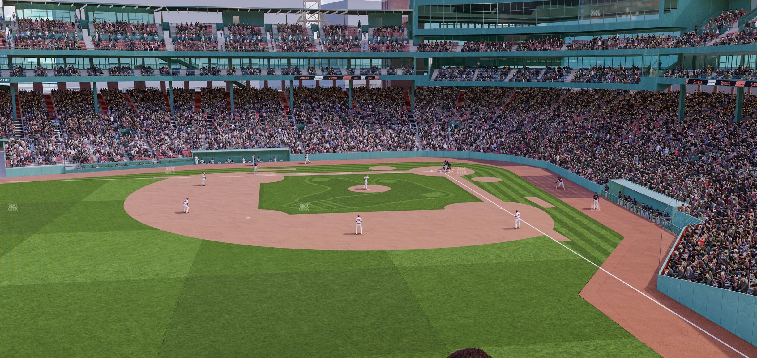 Seating view for Fenway Park Section Green Monster 4