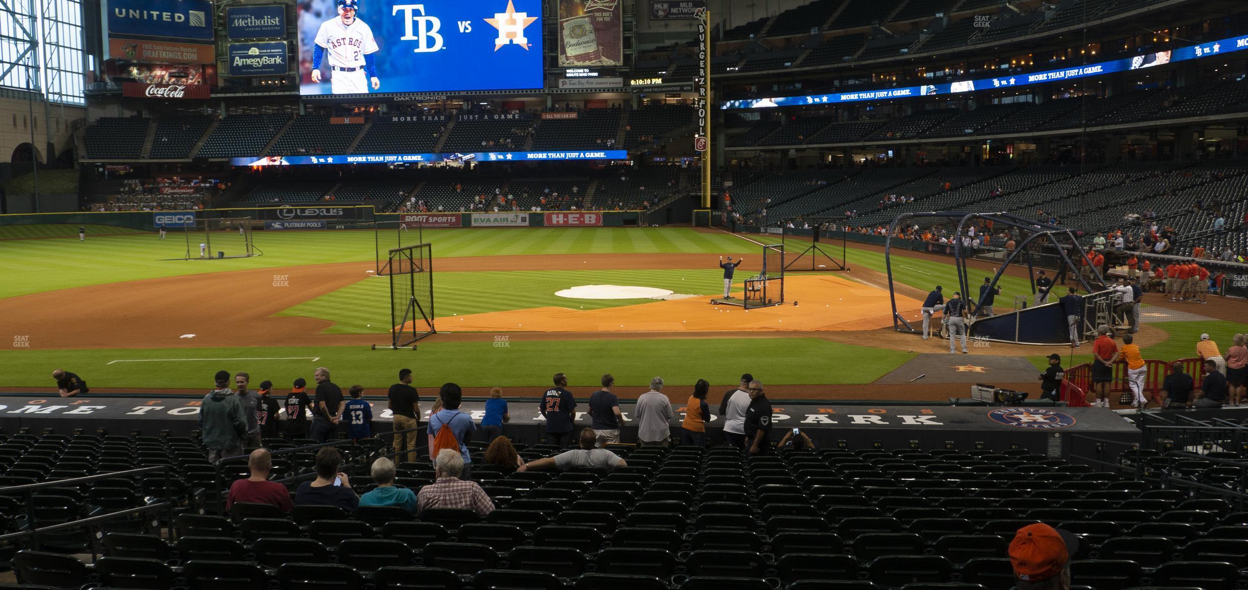 Seating view for Minute Maid Park Section 114