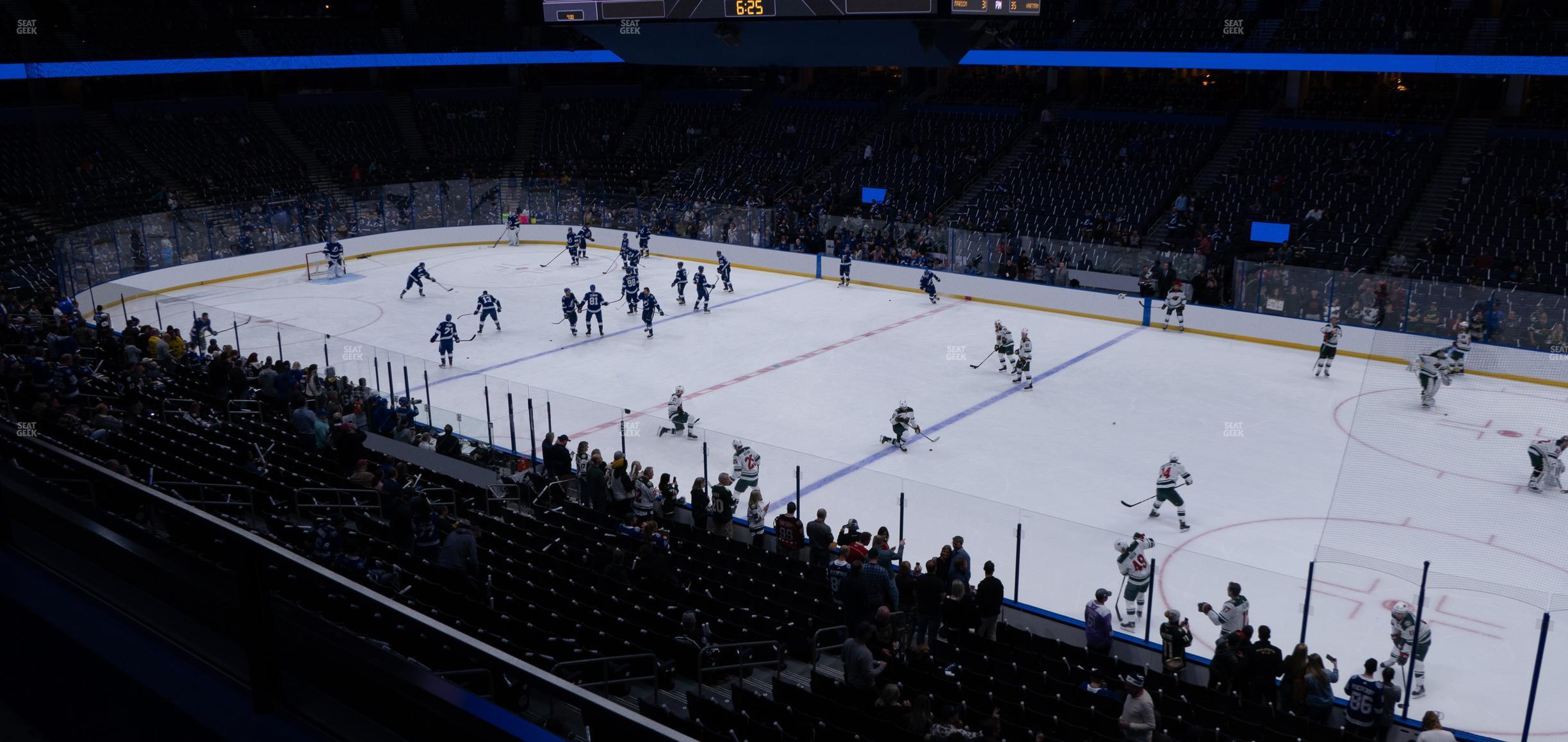 Seating view for Amalie Arena Section 214