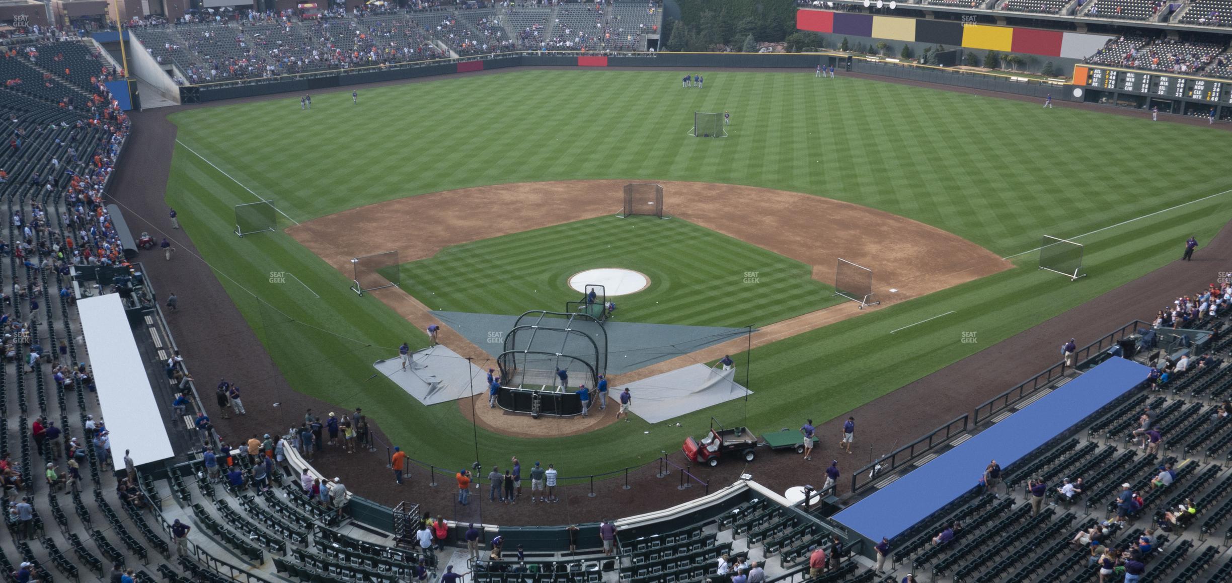 Seating view for Coors Field Section Lower 329