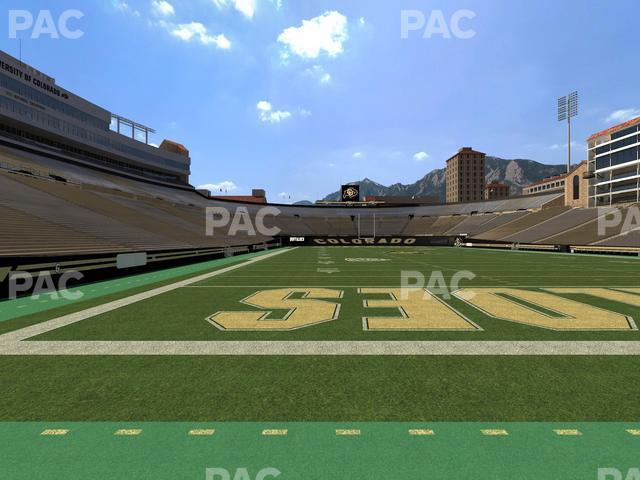 Seating view for Folsom Field Section Loge Box 142