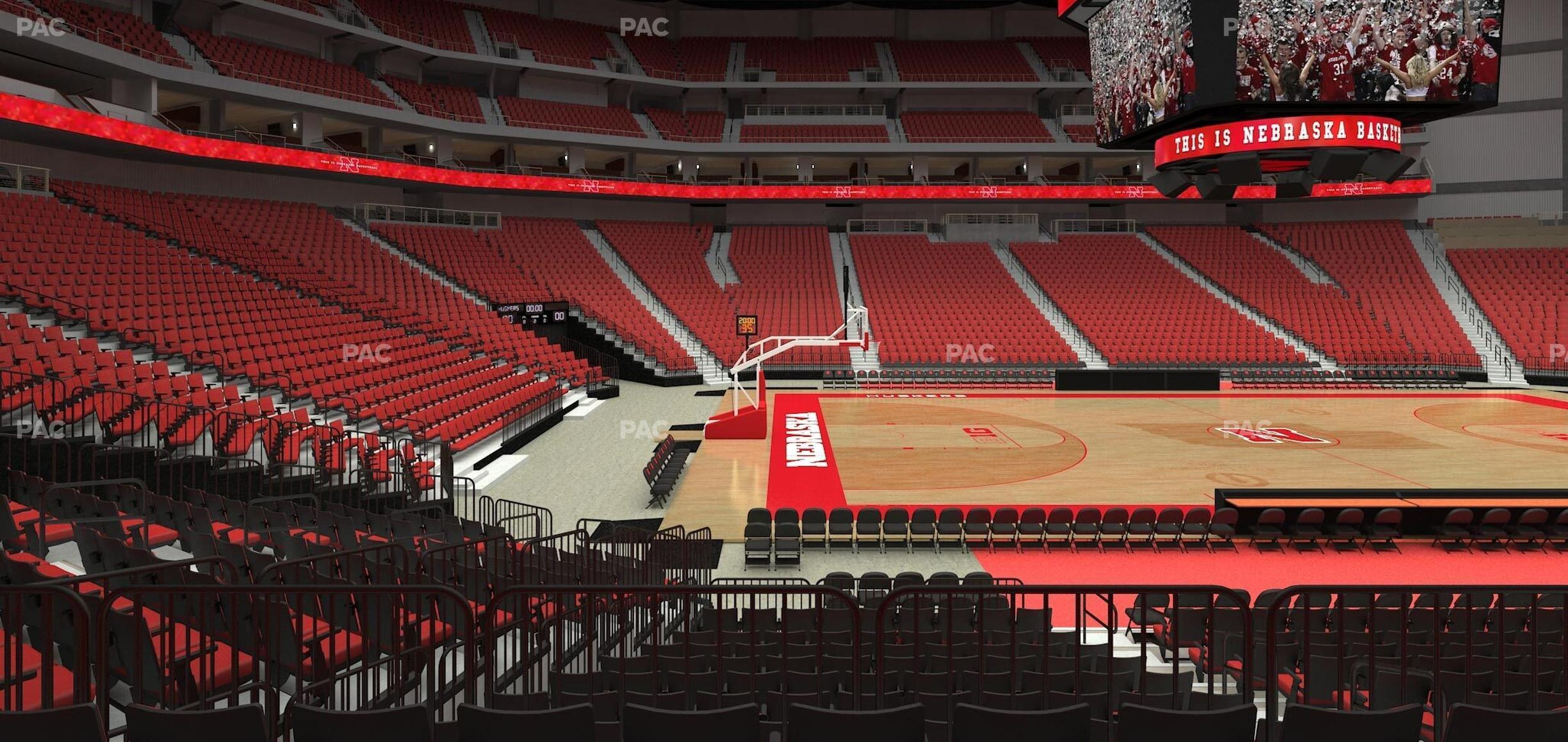 Seating view for Pinnacle Bank Arena Section 108