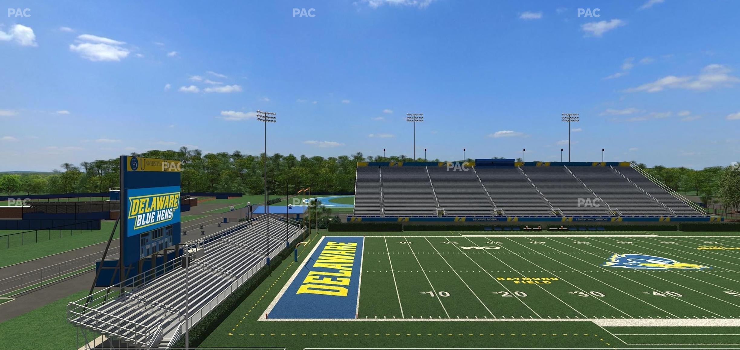 Seating view for Delaware Stadium Section G