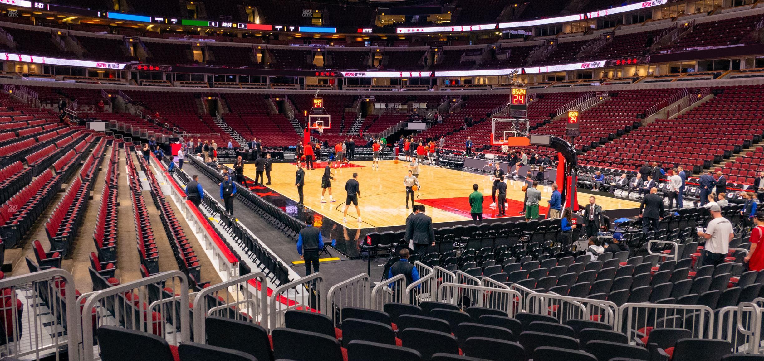 Seating view for United Center Section 108