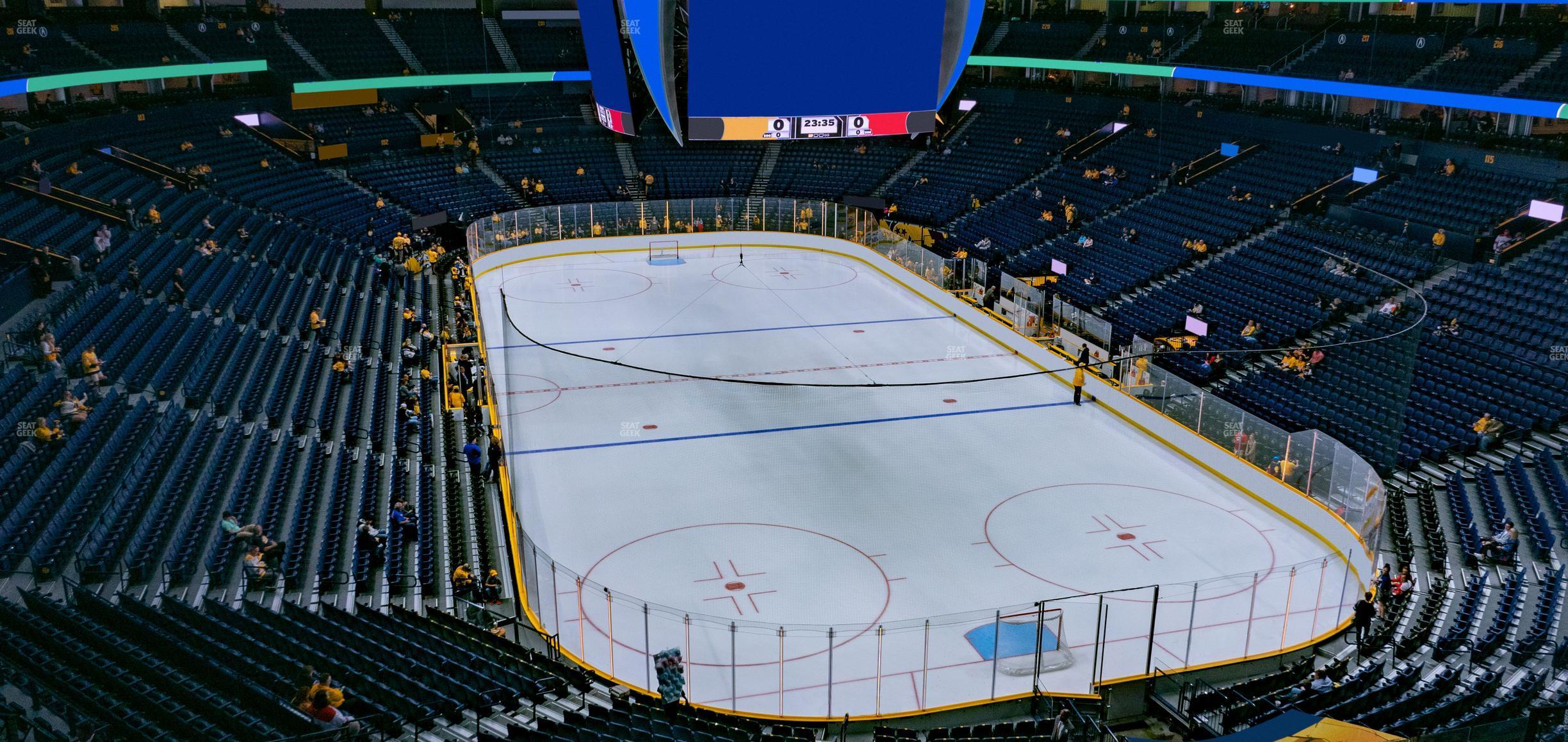 Seating view for Bridgestone Arena Section 316