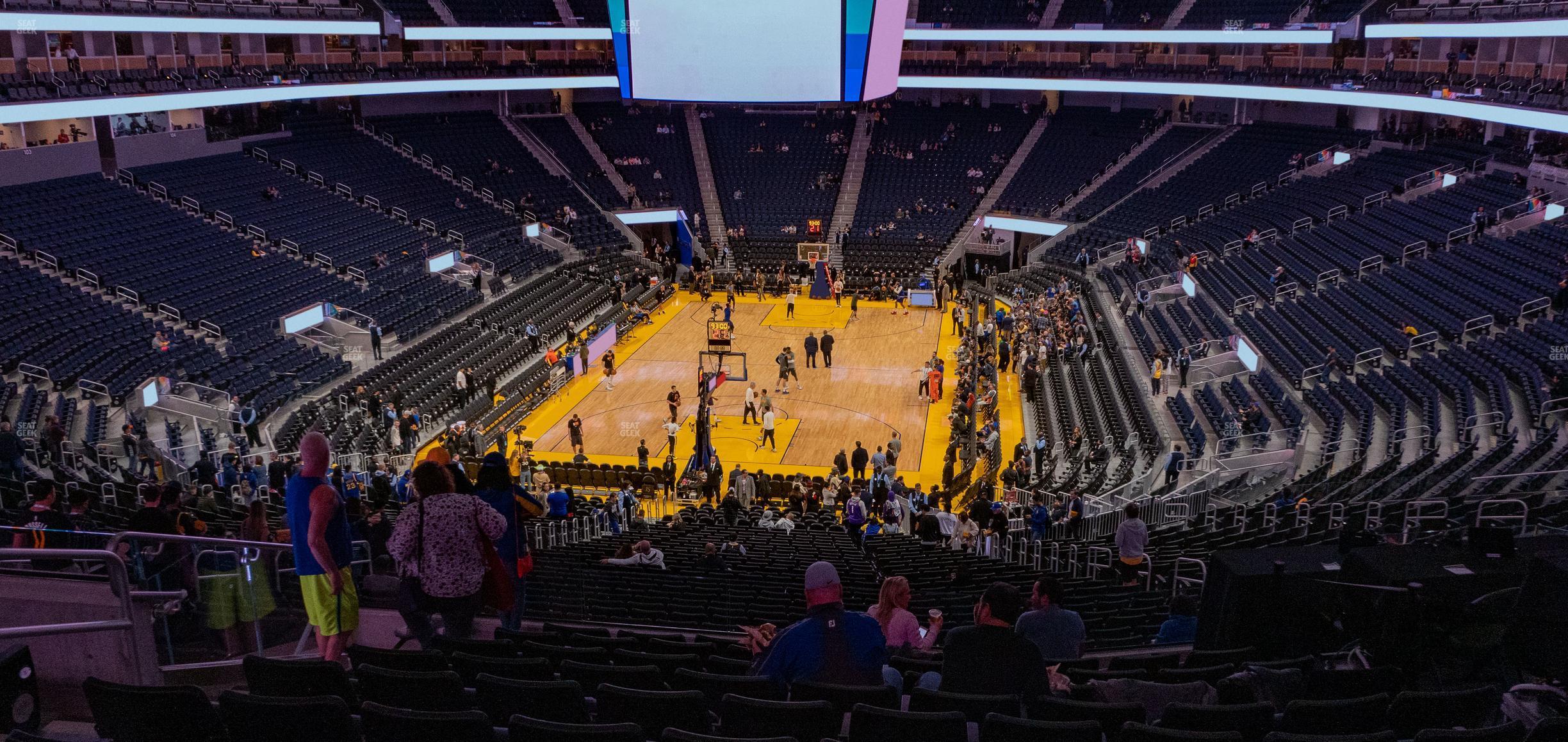 Seating view for Chase Center Section 126