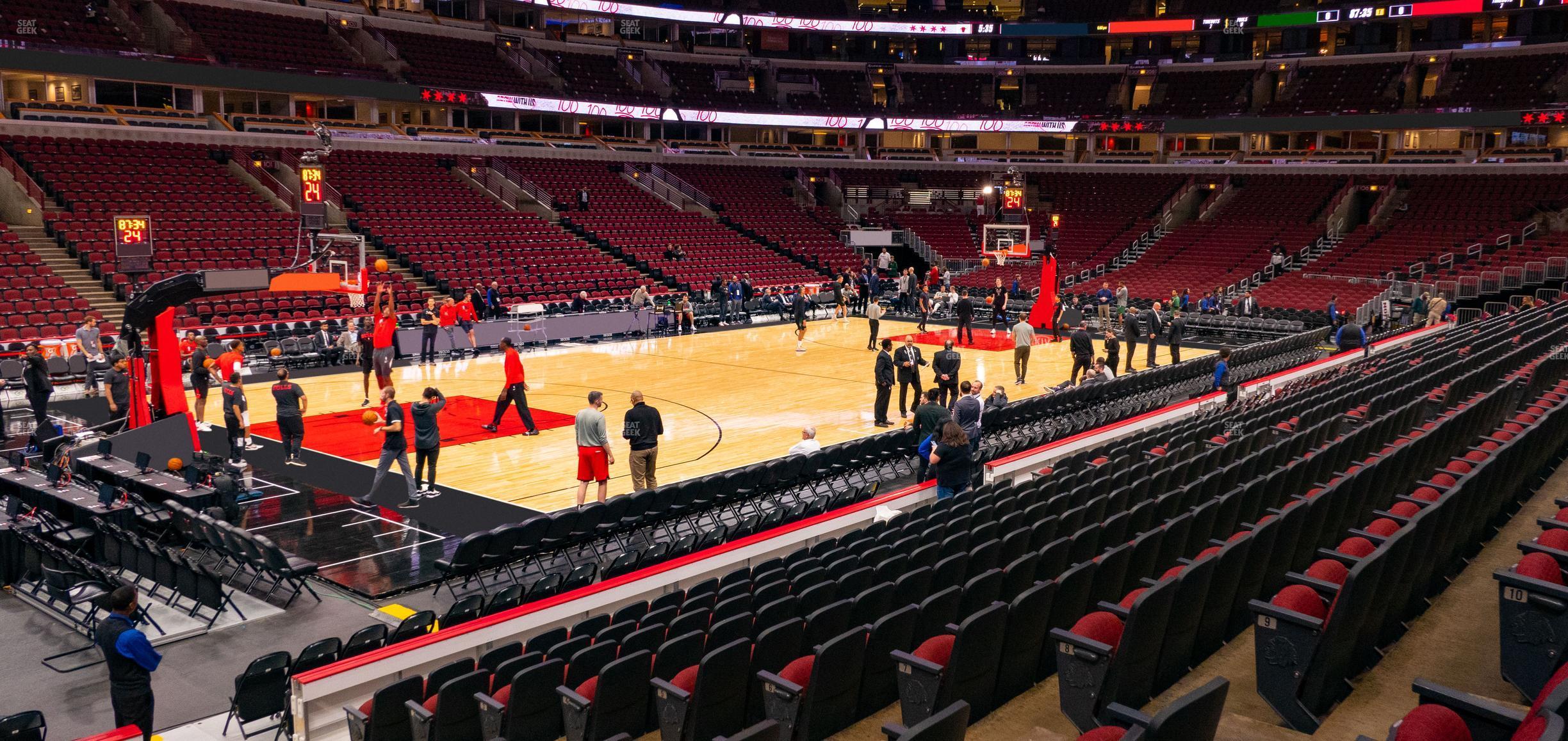 Seating view for United Center Section 114