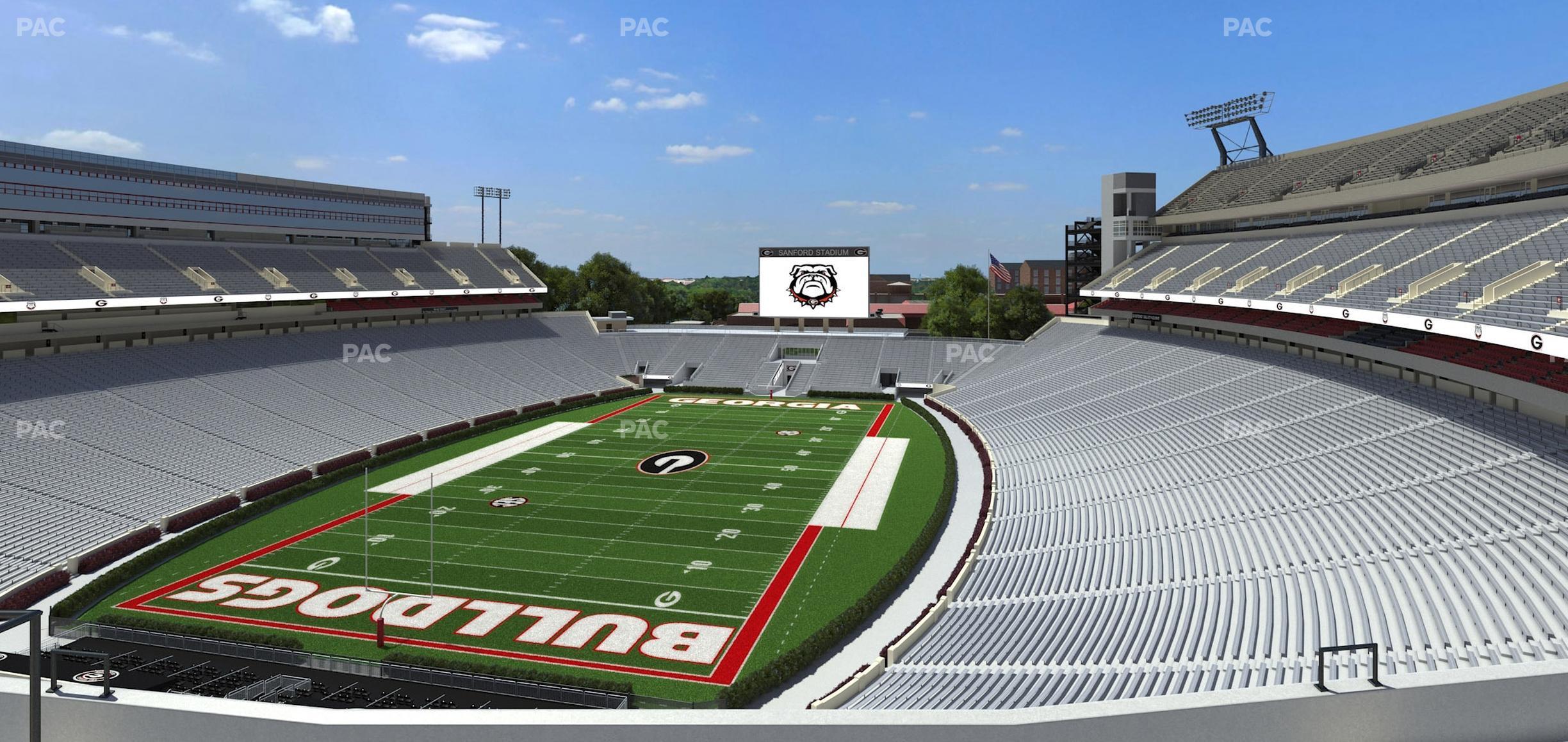 Seating view for Sanford Stadium Section 316