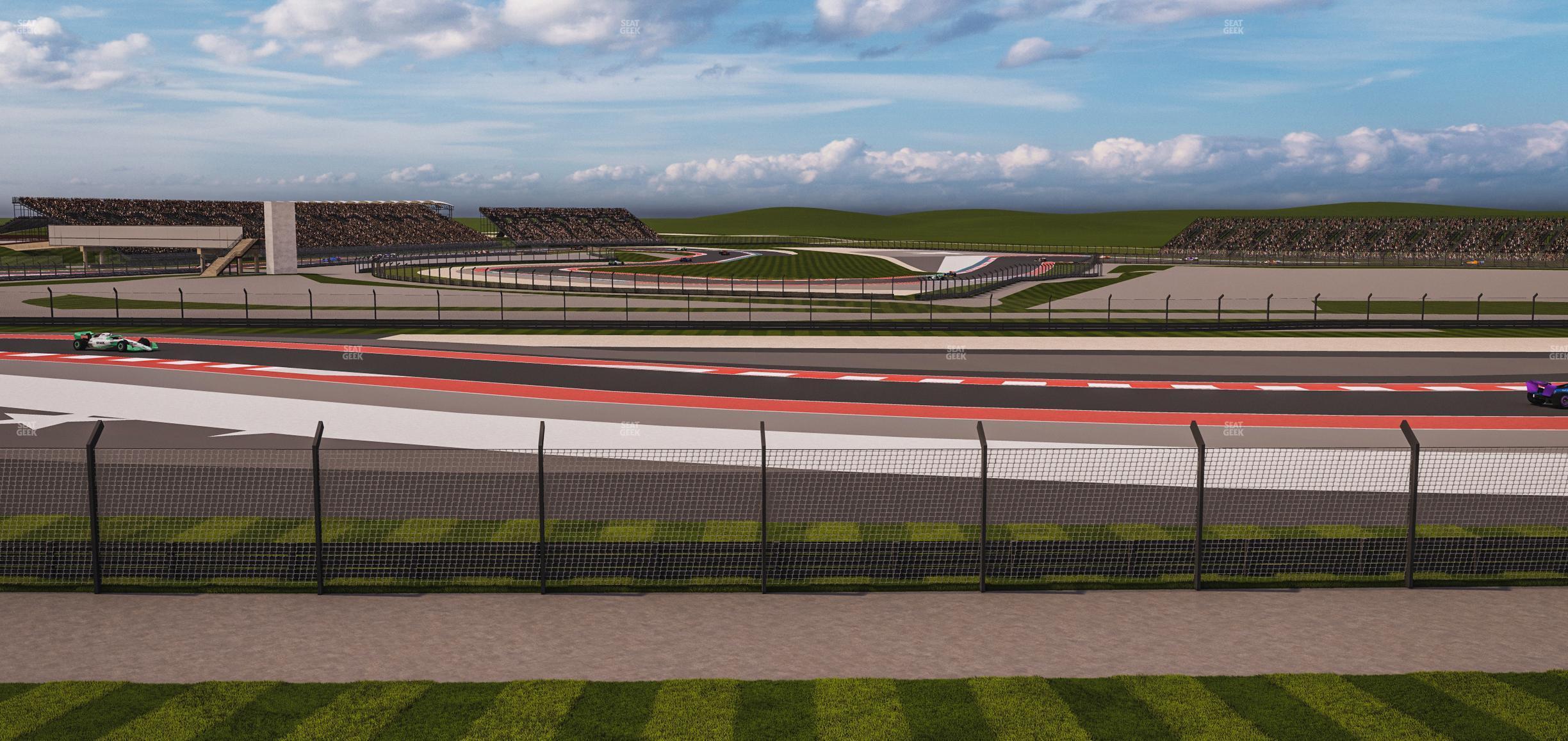 Seating view for Circuit of The Americas Section Turn 4 Grandstand 8