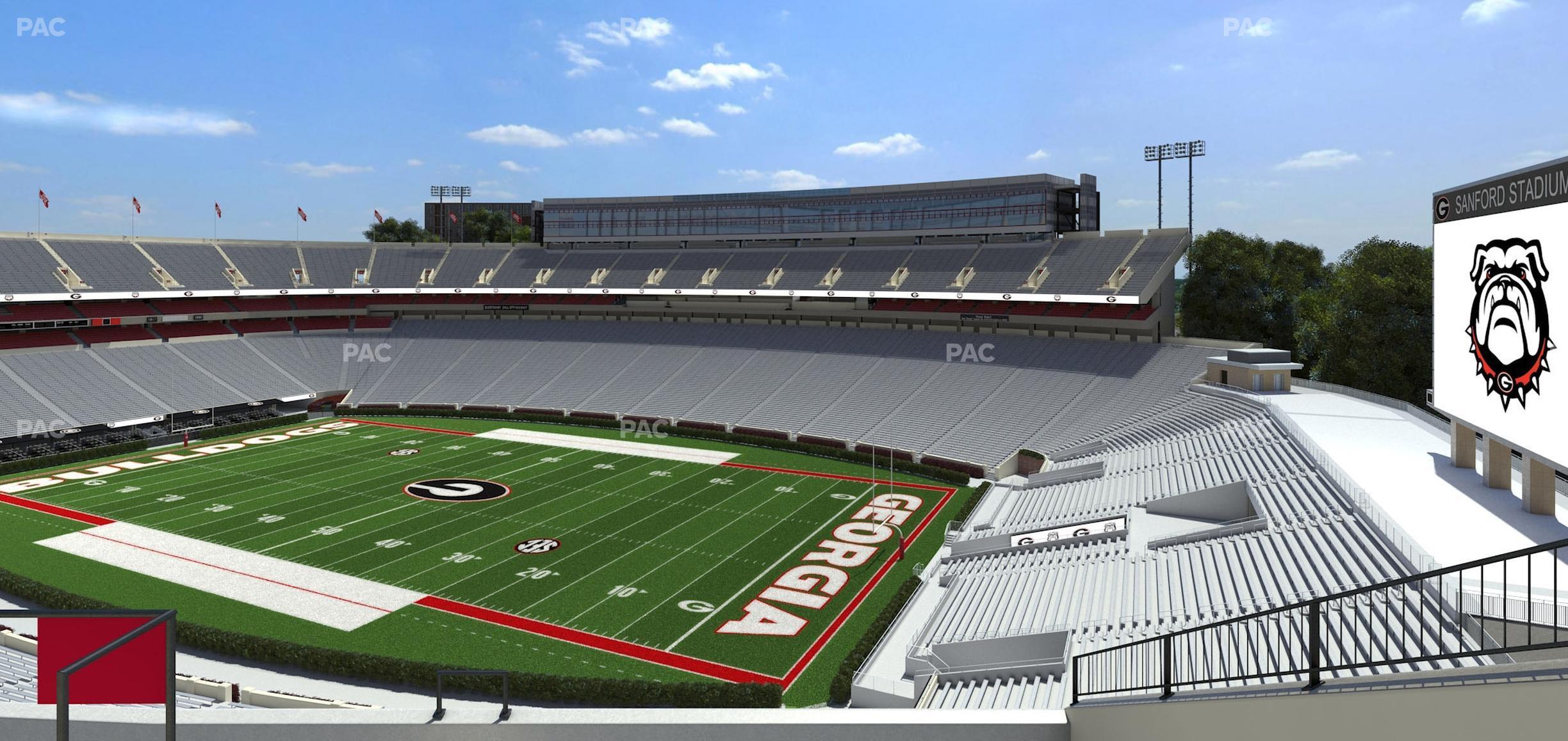 Seating view for Sanford Stadium Section 301