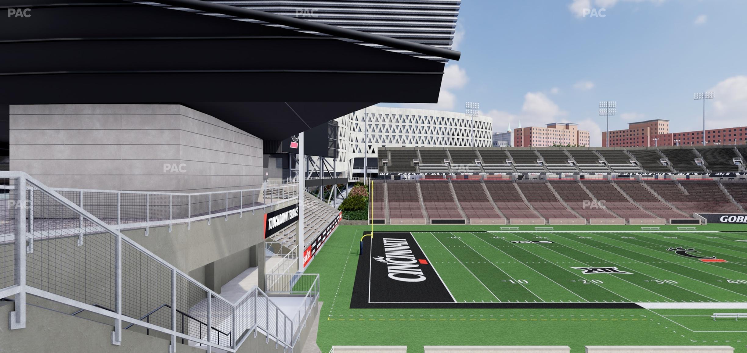 Seating view for Nippert Stadium Section 127