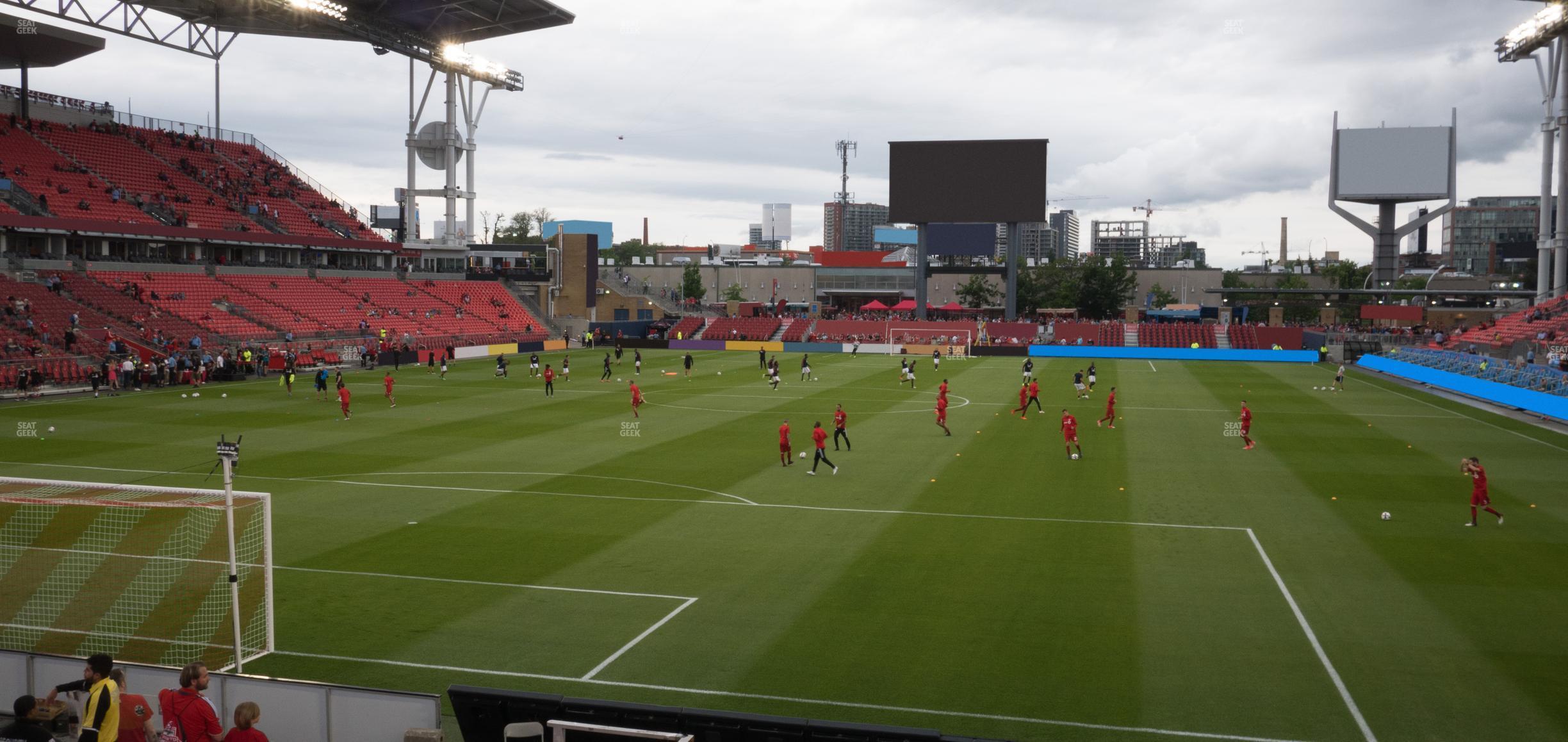 Seating view for BMO Field Section 114