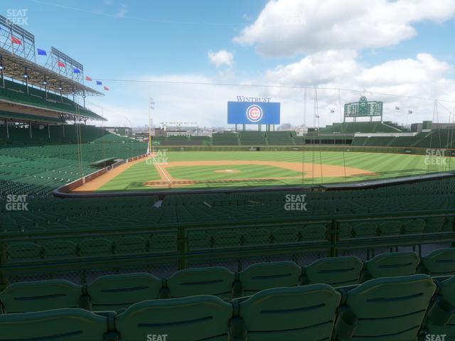 Seating view for Wrigley Field Section 221