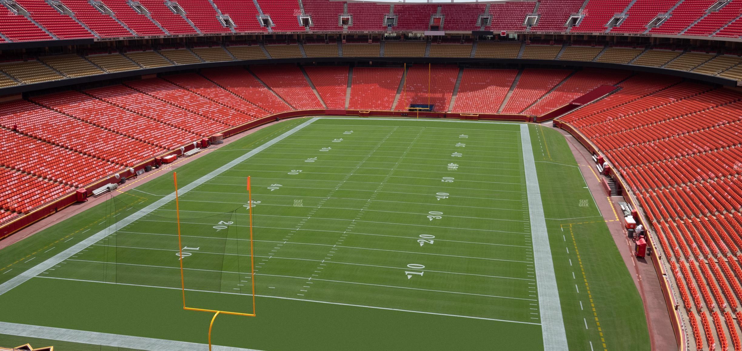 Seating view for GEHA Field at Arrowhead Stadium Section 334