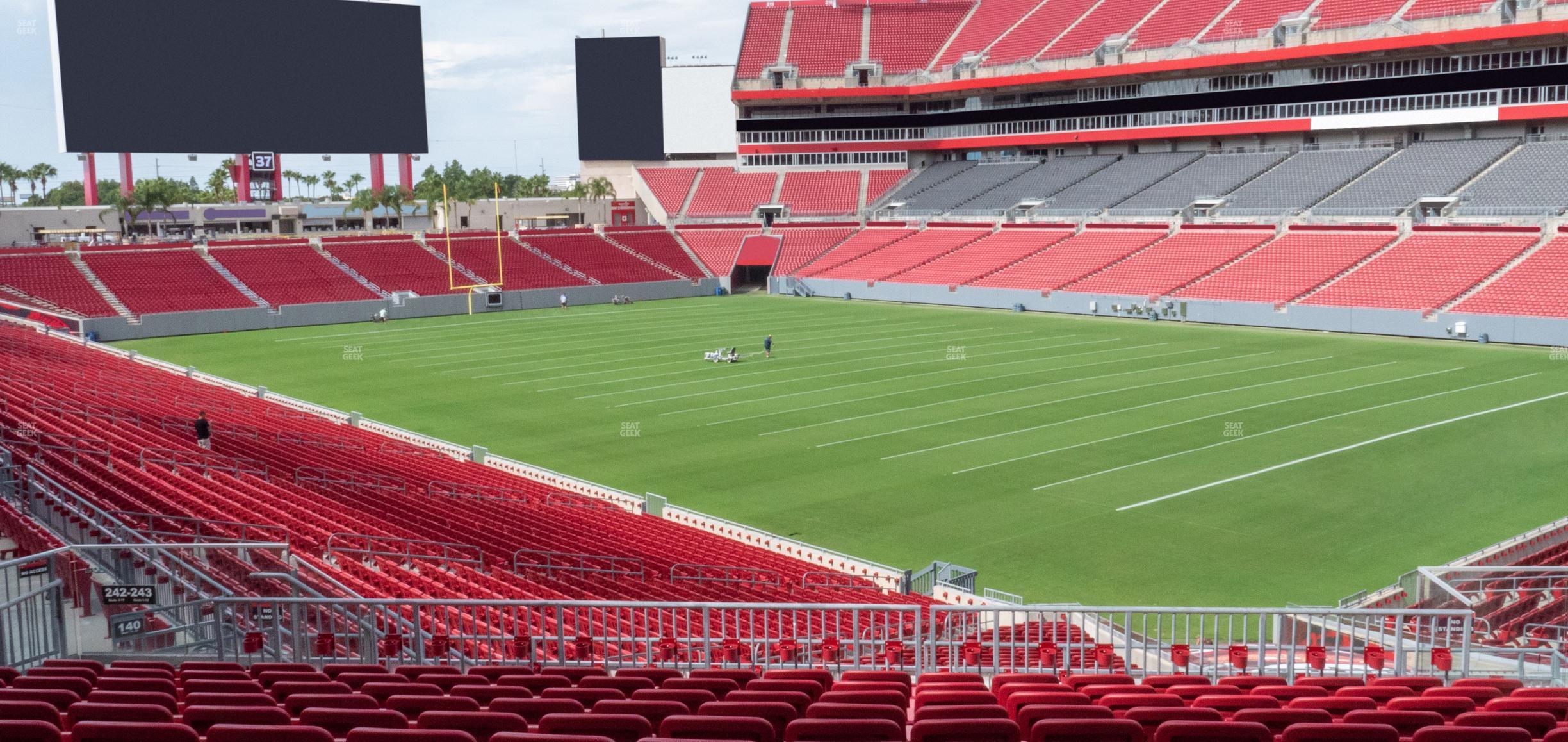 Seating view for Raymond James Stadium Section 243