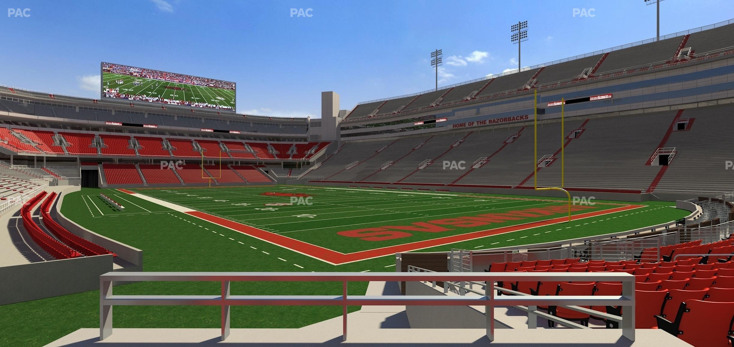 Seating view for Razorback Stadium Section F 9