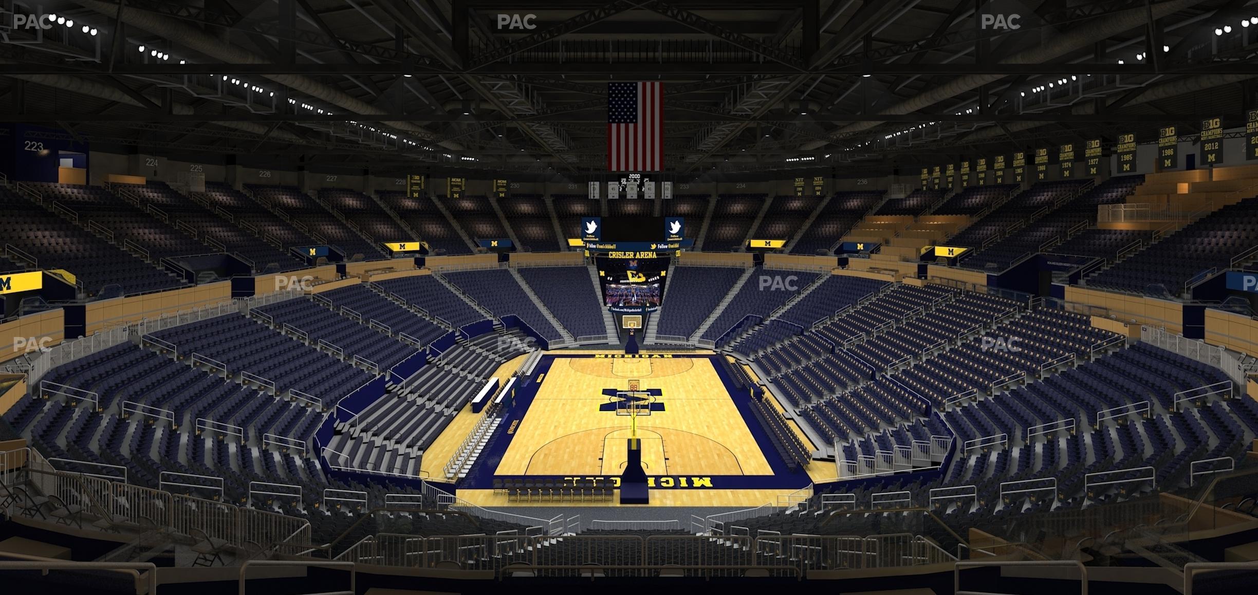 Seating view for Crisler Center Section 214