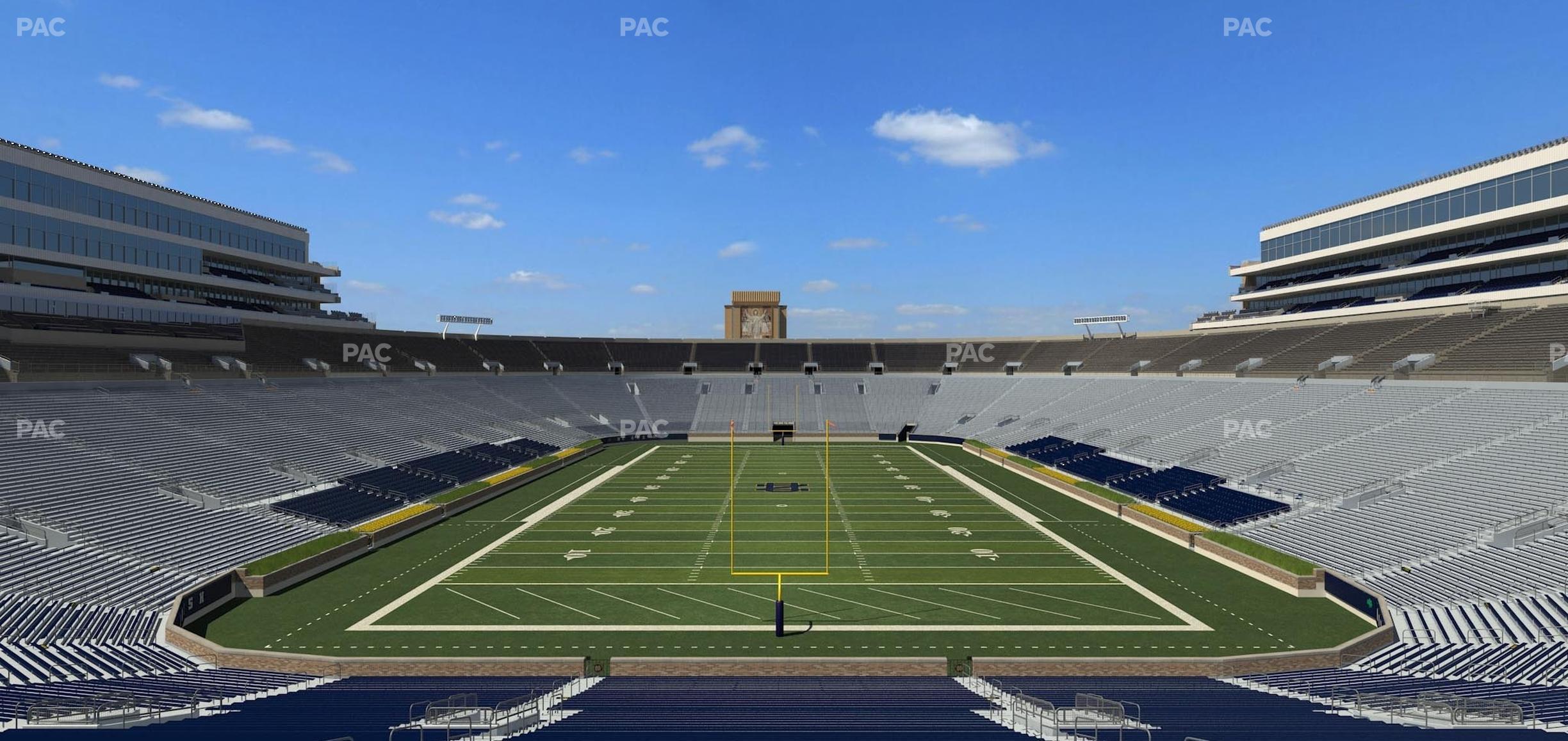 Seating view for Notre Dame Stadium Section 119