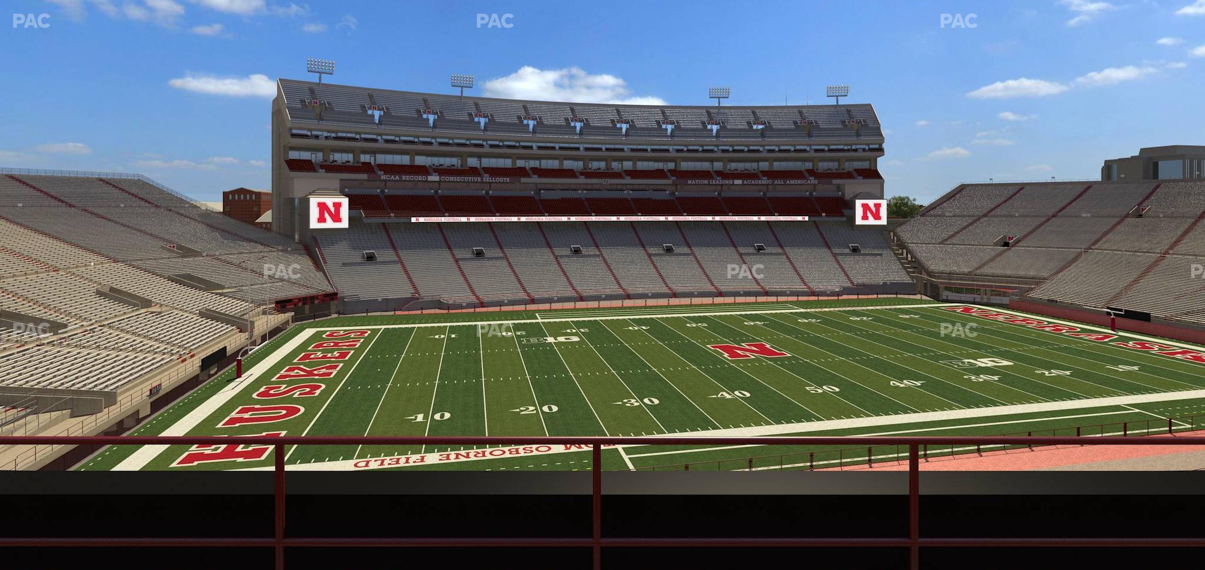 Seating view for Memorial Stadium Nebraska Section 229