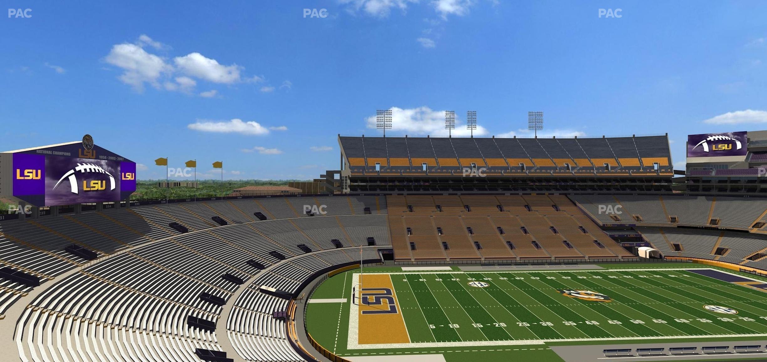 Seating view for Tiger Stadium Section Club 210