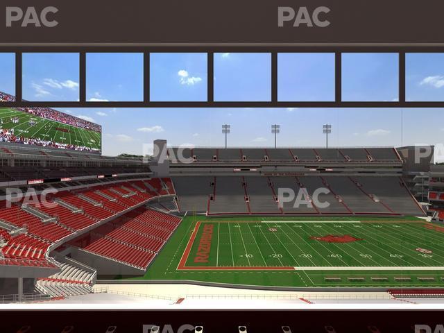 Seating view for Razorback Stadium Section 341