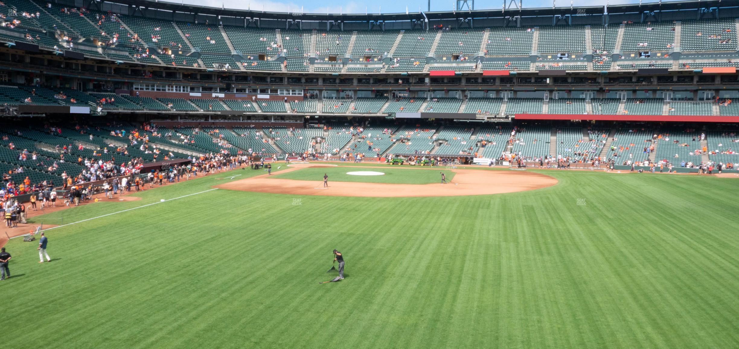 Seating view for Oracle Park Section Arcade 147