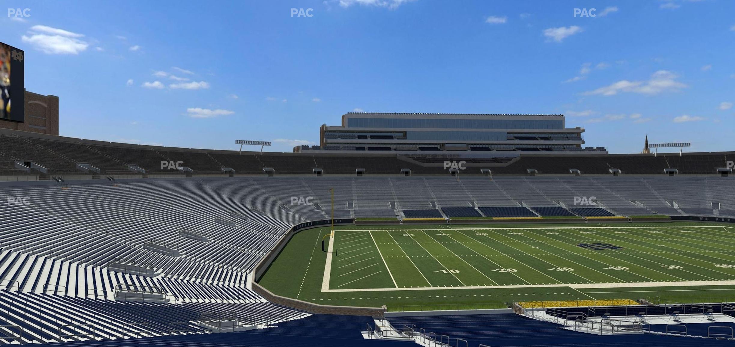 Seating view for Notre Dame Stadium Section 113