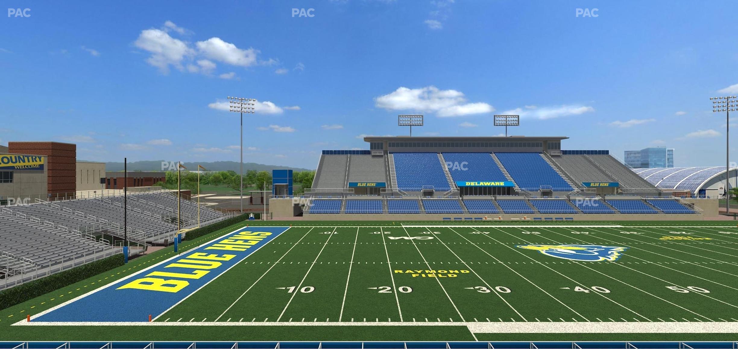 Seating view for Delaware Stadium Section M