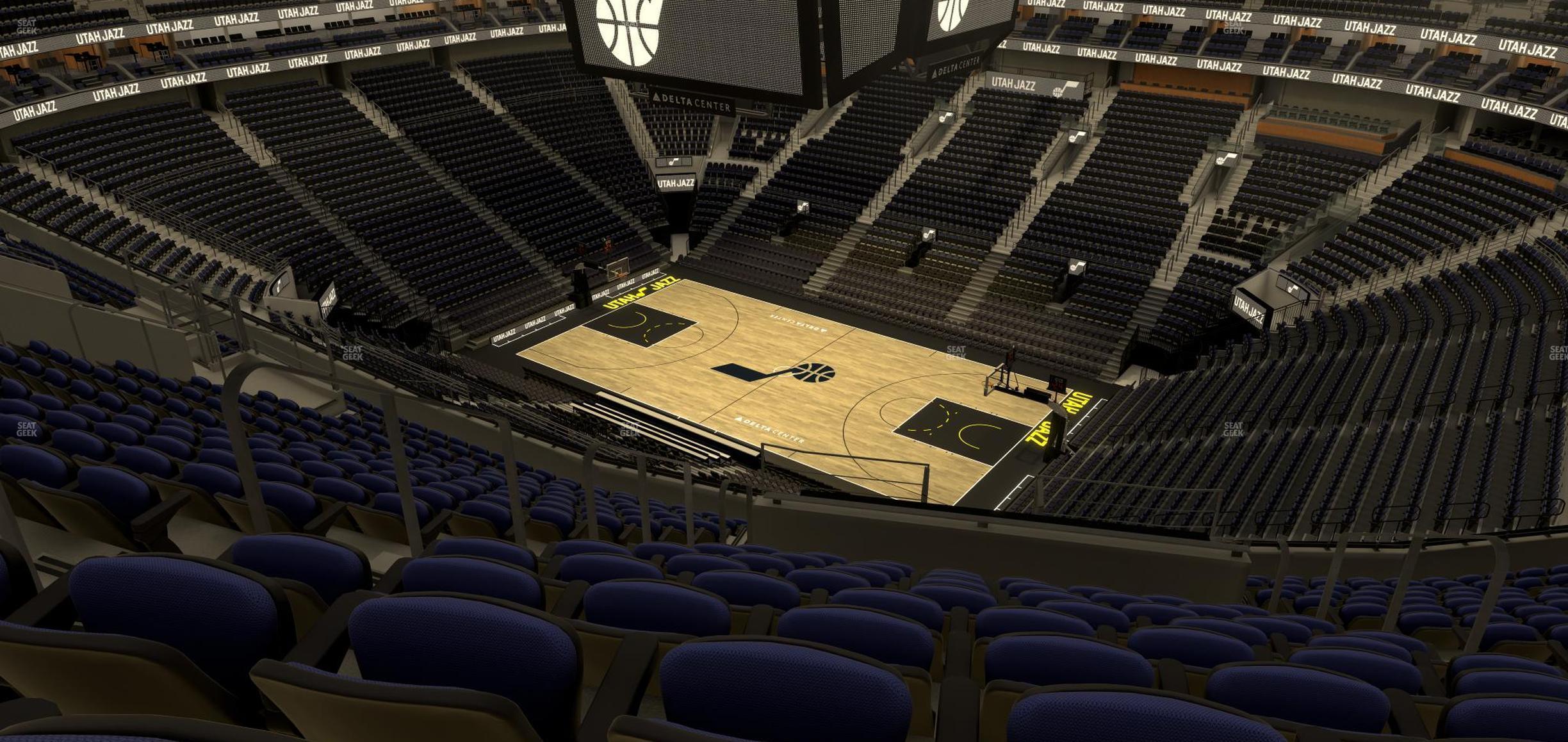 Seating view for Delta Center Section 108