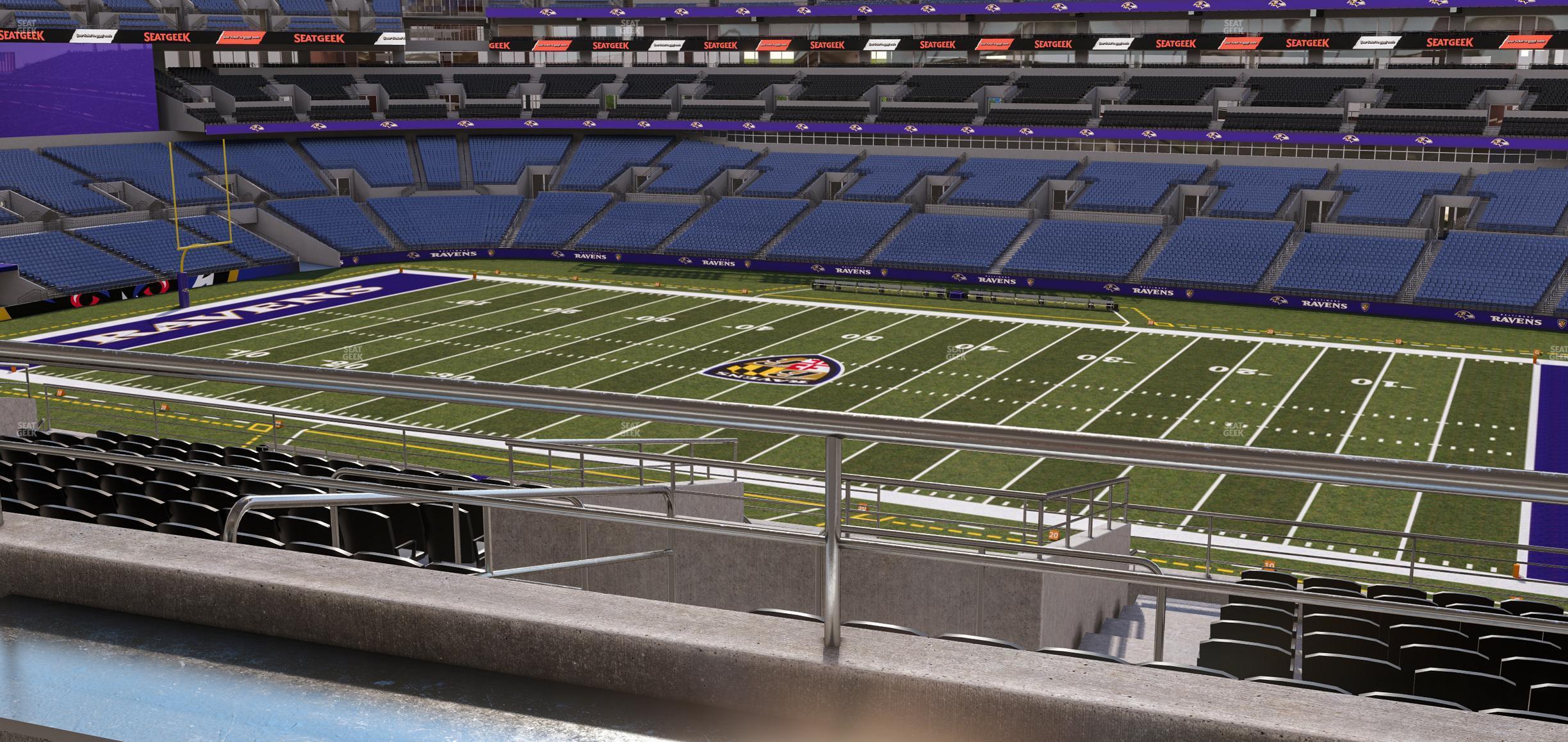 Seating view for M&T Bank Stadium Section Suite 312