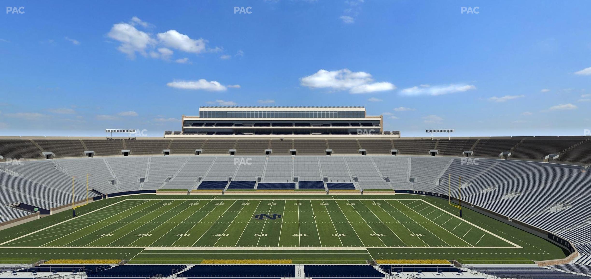 Seating view for Notre Dame Stadium Section 1842 Box 12