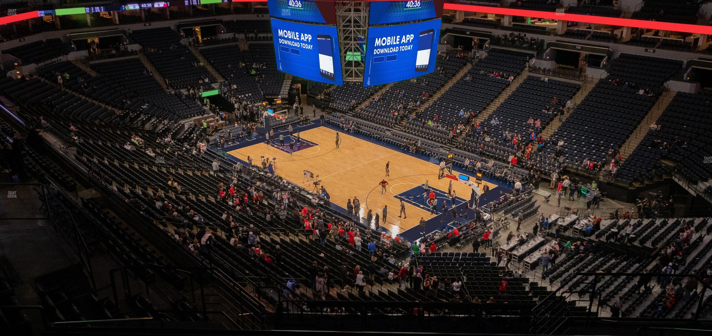 Seating view for Target Center Section 226