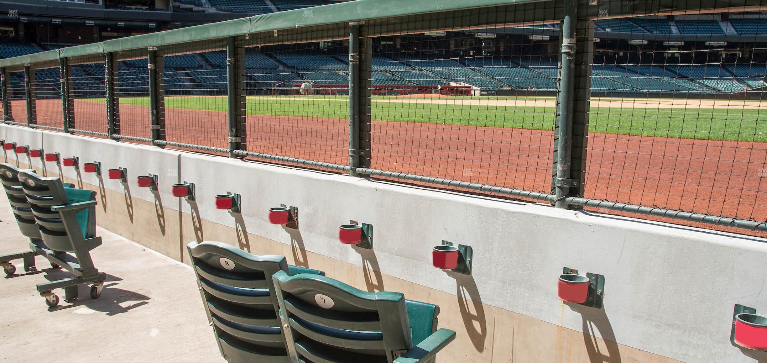 Seating view for Chase Field Section A W