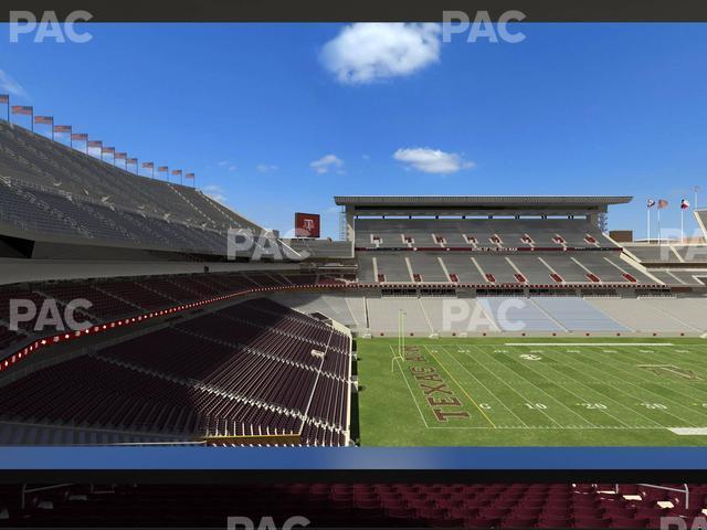 Seating view for Kyle Field Section West A Club 11