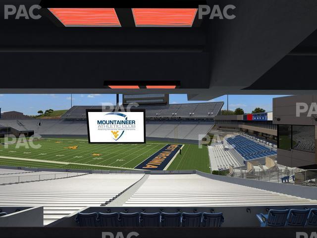 Seating view for Mountaineer Field at Milan Puskar Stadium Section Field Box 36