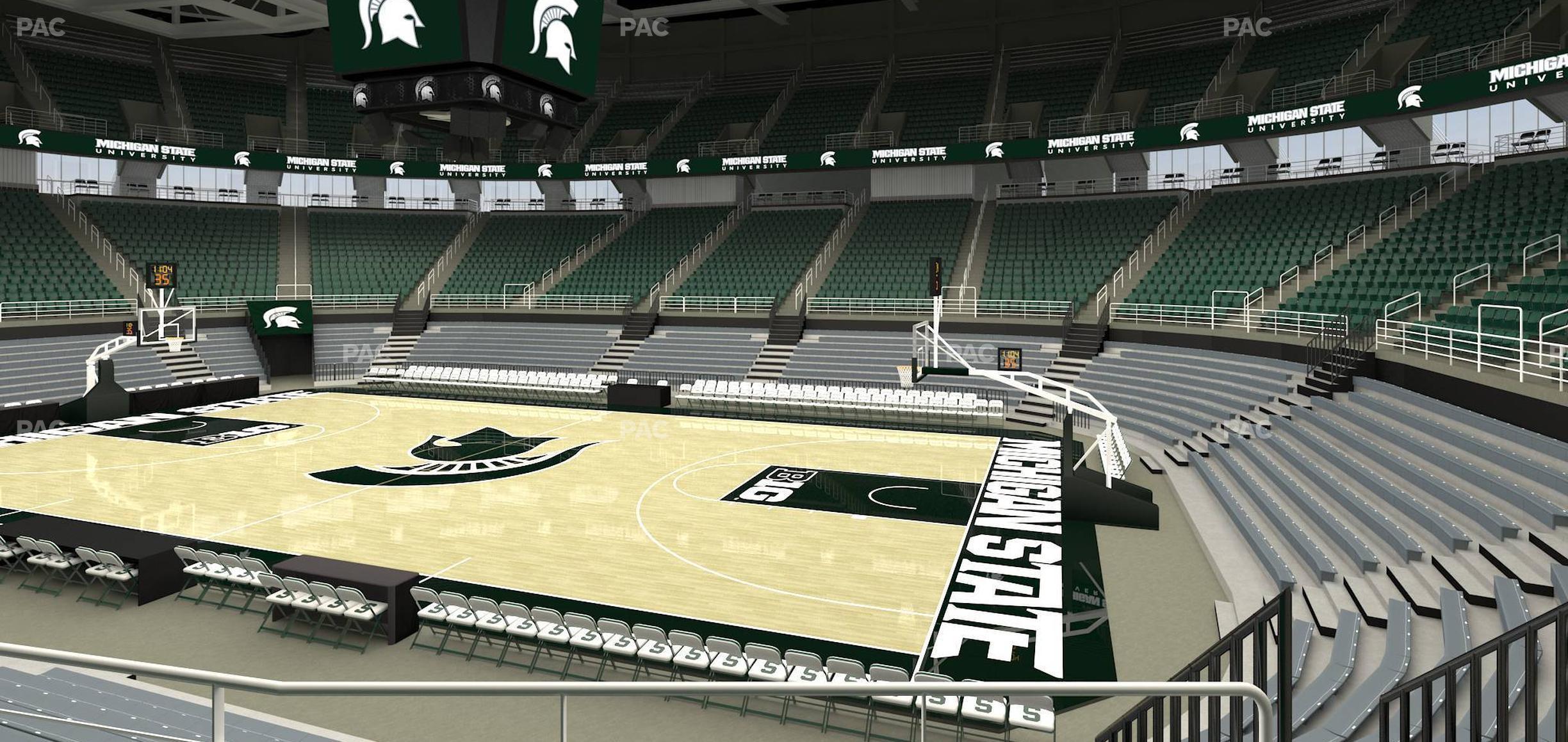 Seating view for Jack Breslin Student Events Center Section 106