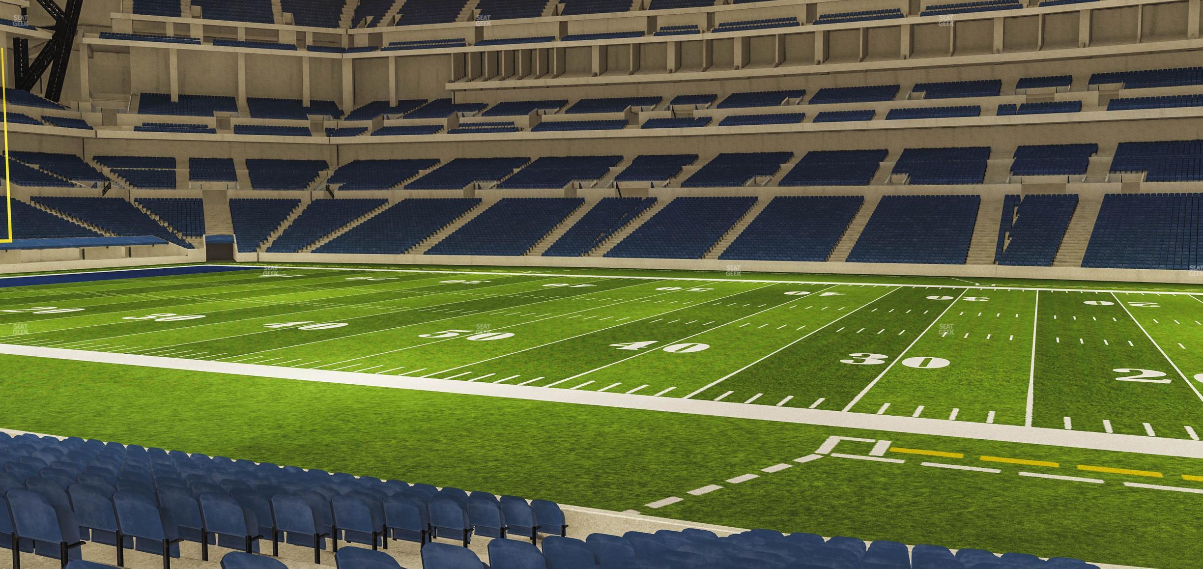 Seating view for Lucas Oil Stadium Section 111