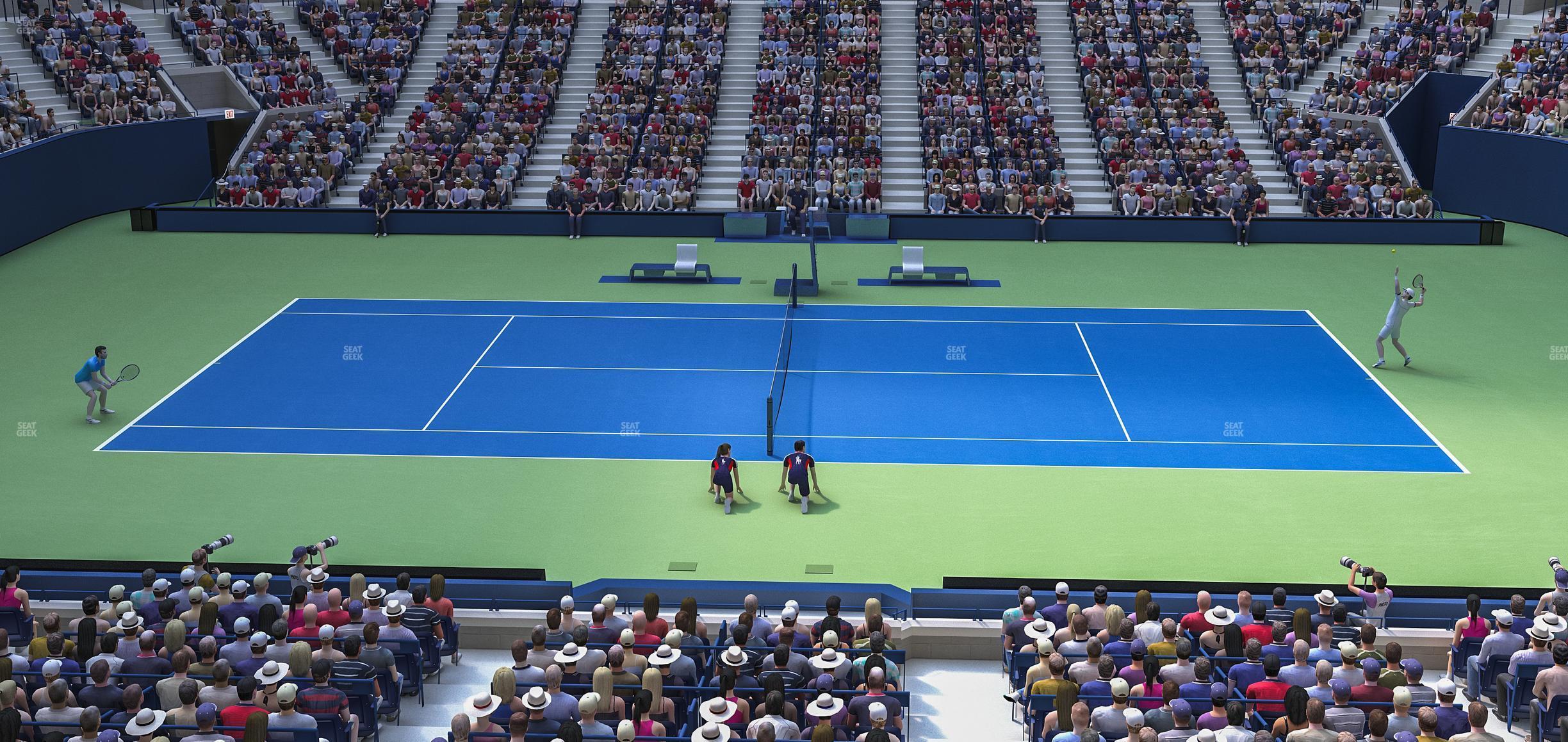 Seating view for Arthur Ashe Stadium Section American Express Center Court Club