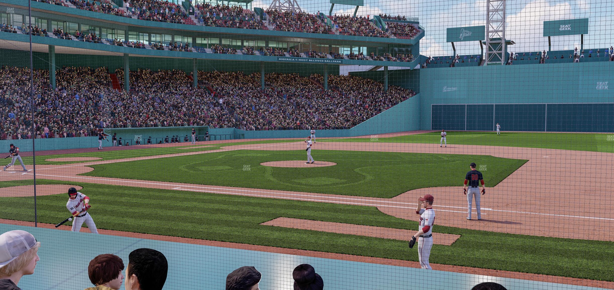 Seating view for Fenway Park Section Field Box 24